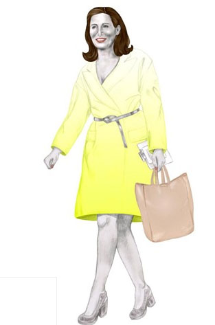 SEGOLENE ROYAL: Former Presidential candidate of France styled by Laura Larbalestier, designer womenswear buying manager at Selfridges, wearing dress and shoes by Dries Van Noten, tote bag by Celine. SEGOLENE ROYAL: Former Presidential candidate of France styled by Laura Larbalestier, designer womenswear buying manager at Selfridges, wearing dress and shoes by Dries Van Noten, tote bag by Celine.