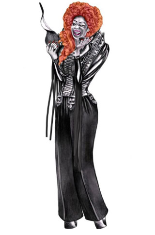 First Lady of Cameroon styled by Nicola Formichetti, Lady Gagas stylist and creative director of Thierry Mugler, wearing Mugler by Nicola Formichetti. First Lady of Cameroon styled by Nicola Formichetti, Lady Gagas stylist and creative director of Thierry Mugler, wearing Mugler by Nicola Formichetti.