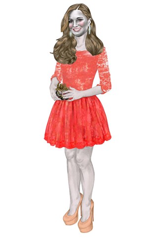 Queen of Jordan styled by Ruth Chapman, co-owner of the London boutique Matches, wearing dress by Erdem, shoes and bag by Alexander McQueen. Queen of Jordan styled by Ruth Chapman, co-owner of the London boutique Matches, wearing dress by Erdem, shoes and bag by Alexander McQueen.